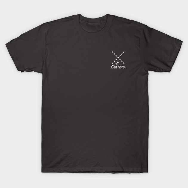 Cut here modern urban design tattoo Cut Here Tattoo TShirt TeePublic